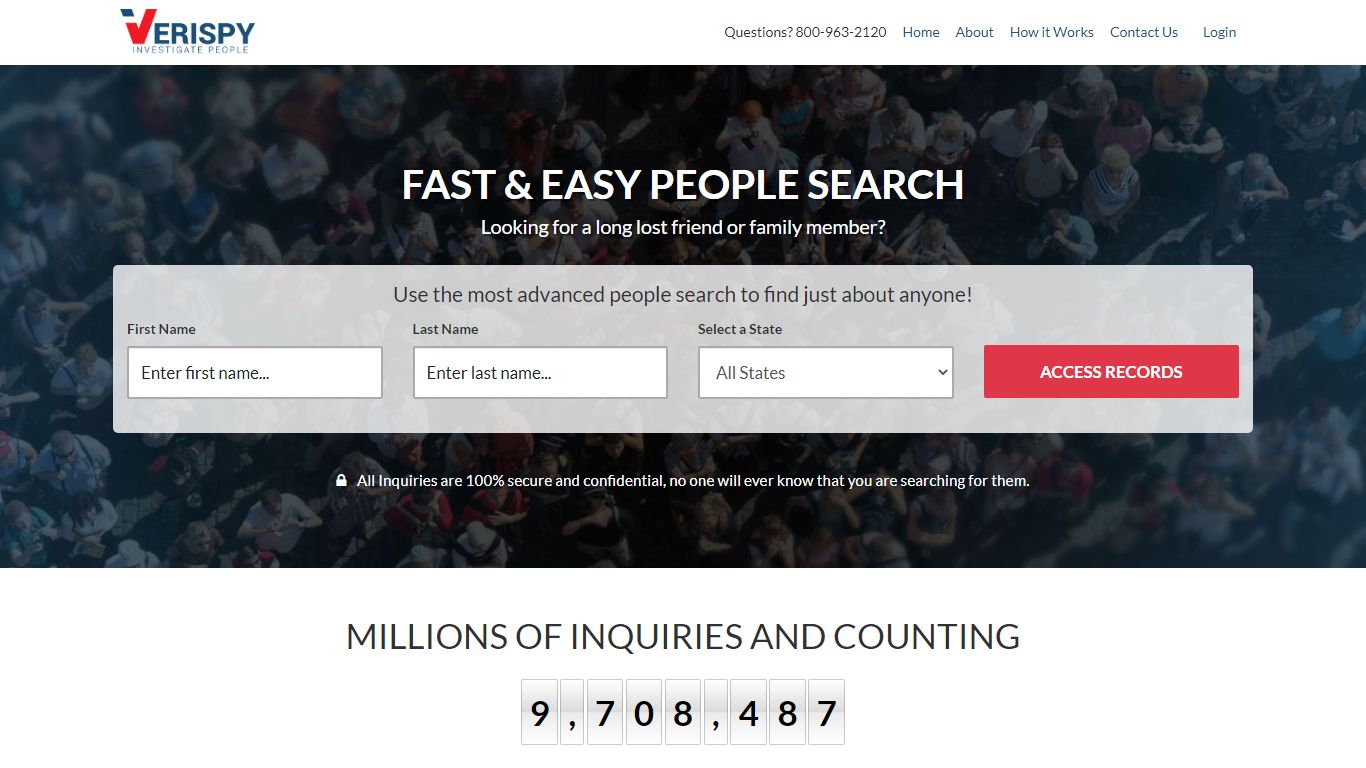 Instant People Search Service: Free Online People Finder - Verispy